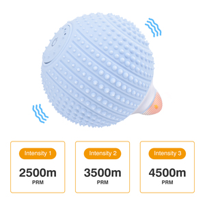 ポータブルインテリジェント電動振動マッサージフットローラー、スパイク付きシリコンヨガマッサージローラーボール - Product Image 3