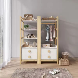 Boori Tidy収納ブックケース2ドアワードローブ引き出し付きおもちゃキャビネットサンシャインキングクイーンシングルロングジュニアダブルベッド - Product Image 2