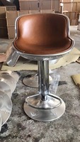 Chaise en cuir rétro industrielle Aviator avec fonction de refroidissement, style loft, pour salon, appartement et salle à manger