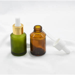 10ml ml 60 30ml 100ml garrafas de vidro conta-gotas ombro Oblíquo preto claro 15 ml marrom fosco garrafa de óleo essencial de âmbar verde - Product Image 3