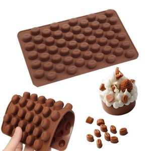 Moule à chocolat en forme de grains de café Tangchu, moule à gâteau, moule à bougies parfumées DIY, décoration, compatible four - Product Image 1