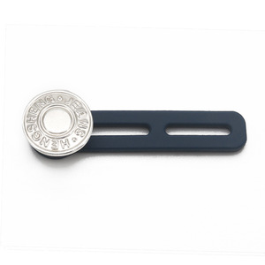 Extenseur <span class=keywords><strong>de</strong></span> taille en silicone réglable <span class=keywords><strong>de</strong></span> haute qualité, 17 mm, détachable, sans couture, pour jeans, boutons-pression, style en gros, tige - Product Image 4