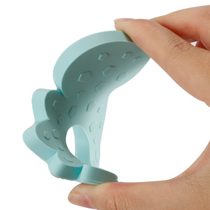 Jouet de dentition en forme de dinosaure mignon pour bébés, confortable et essentiel pour la dentition, en silicone de qualité alimentaire, pour nourrissons de 0 à 24 mois - Product Image 4