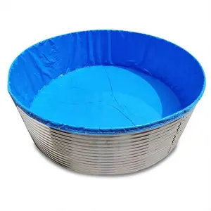 Professional round mobile fish pond for fish and shrimp farming