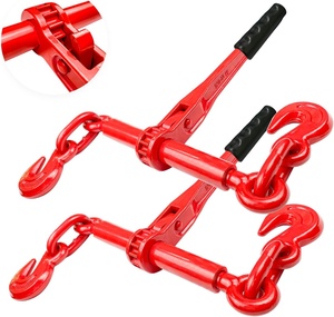 Carpetas de carga de trinquete de servicio pesado de fábrica al por mayor y cadena de transporte G70 3/8 "- 1/2" para amarre de carga de camiones - Product Image 1