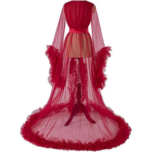 Robe <span class=keywords><strong>de</strong></span> maternité en maille fine pour séance photo, jupe longue, vêtements <span class=keywords><strong>de</strong></span> studio, tenue <span class=keywords><strong>de</strong></span> maternité sexy haut <span class=keywords><strong>de</strong></span> gamme pour défilé, chemise <span class=keywords><strong>de</strong></span> nuit - Product Image 3
