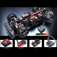 Voiture de rallye RC haute vitesse MJX Hyper Go 1/14 avec gyroscope, châssis métallique, roue de drift supplémentaire, moteur brushless 14301 et télécommande de course