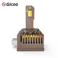 Nuevos Faros LED Gicoo Tricolor 6000K 12V D1s Serie D Canbus para Instalación Universal 20000 Lúmenes