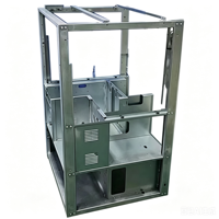 Boîtier métallique sur mesure et armoire à roulettes en acier, traités par poinçonnage et pliage, avec support de conception et mesure finale