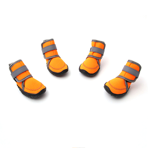 Scarpe per Cani GMTPET Classiche in Tessuto Ecologico, Impermeabili e Resistenti all'Usura, Colore Caramella, <span class=keywords><strong>Stivali</strong></span> da Pioggia per Cani di Taglia Media/Grande - Product Image 4