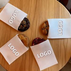 Sacs en papier sulfurisé personnalisés avec logo imprimé, résistants à l'huile, pour aliments, biscuits, sandwichs, pizzas, lait, sushis, gelées, impression numérique - Product Image 1