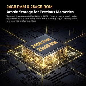 Smartphone 4G LTE Android 14 NFC IP68/IP69K 10600mAh Caméra arrière 13MP Caméra avant 5MP 8+256GB Téléphone mobile robuste Oukitel WP23 Plus - Product Image 5