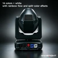 Projecteur Beam 230W avec double prismes, anneau lumineux RGB à contrôle précis 16 bits, DMX512, pour scène, discothèque, fête, mariage, DJ
