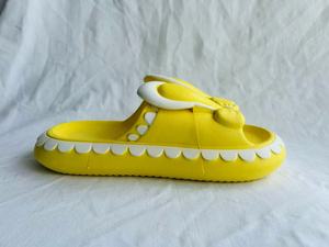 รองเท้าแตะสีเหลืองผู้หญิงพื้นรองเท้า EVA หนา 40 มม. ตกแต่งโบว์ฤดูร้อนเปิดนิ้วเท้ารองเท้าแตะใส่ในบ้านขนาด 37 38 39 40 - Product Image 5