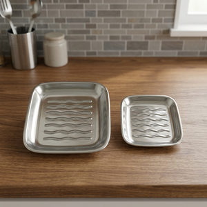 Wabi Sabi Organic Shape Ceramic Rectangle Serving <b>Platter</b> Nordic Designer Eco-Friendly for Hotel Restaurant Horeca Use - Product Image 6
