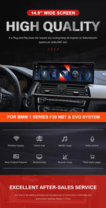 Écran multimédia autoradio GPS Android 14 de 14,9 pouces avec <span class=keywords><strong>CarPlay</strong></span>, Bluetooth, lecteur multimédia pour <span class=keywords><strong>BMW</strong></span> Série 1 F20 F21, amplificateur, carte SD, 1 an - Product Image 3