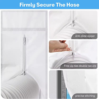 Kit de ventilation pour climatiseur portable Baichuang pour porte coulissante de salon moderne, étanchéité à 100%, sèche-linge réglable
