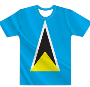 Camiseta de Manga Corta con Bandera Personalizada de San Vicente y las Granadinas, Impresa en 3D, para Uso Promocional - Product Image 6