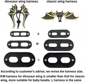 Muestra Gratis: Arnés y Correa para Lagarto Dragón Barbudo - Paquete de 3 Tamaños, Arnés y Correa con Alas de Dinosaurio para Lagarto Dragón Barbudo - Product Image 5