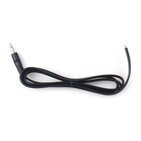 Câble audio coaxial personnalisé 3,5 mm stéréo mâle vers jack pigtail à extrémité ouverte, gaine PVC, conducteur en cuivre pur pour haut-parleurs et microphones