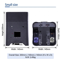 1 pièce/boîtier de transport personnalisable, projecteur LED Par DMX512 RGBWAUV 4*18W à projection matricielle pour événements scéniques et DJ, émettant des UV