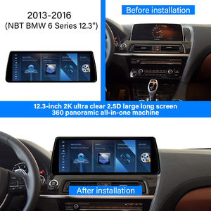 6 Series F06 12,3 pulgadas Android pantalla táctil navegación GPS WIFI Carplay Android Auto Audio estéreo coche REPRODUCTOR DE DVD para Bmw - Product Image 4