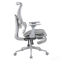 Chaise de bureau ergonomique de luxe à dossier moyen, pivotante, réglable en hauteur, avec coussin en velours pour une longue séance assise confortable