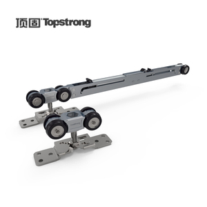 carga 80KG suave cerca amortiguador colgando carril de <span class=keywords><strong>doble</strong></span> rueda deslizante <span class=keywords><strong>puerta</strong></span> <span class=keywords><strong>corredera</strong></span> ruedas y juego de rodillos - Product Image 1
