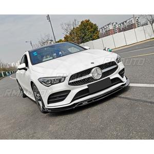 Diffuseur de pare-chocs avant de voiture, spoiler noir brillant, pièce de modification pour Mercedes Benz Classe CLA W118 21-23, accessoires de voiture - Product Image 5