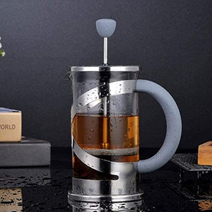 เครื่องชงกาแฟแบบกดฝรั่งเศสสีดำ ขนาด 1000 มล. แก้วโบโรซิลิเกตคุณภาพสูง พกพาสะดวก พร้อมโลโก้สั่งทำได้ ดีไซน์ทันสมัยเรียบง่าย วัสดุ PP ใหม่ - Product Image 1