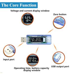 KWS-V20 USB <b>Voltage</b> and Current Meter Mobile Power Test <b>Tester</b> Power Capacity V20 Battery Capacity <b>Tester</b> Usb Display Instrument - Product Image 6