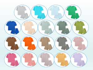 Set di abbigliamento personalizzato per bambini in cotone estivo per bambini e bambine set di vestiti per ragazze 2 pezzi all'ingrosso abbigliamento per bambini - Product Image 5