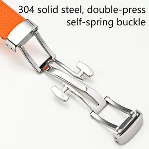 Correa de <span class=keywords><strong>Reloj</strong></span> de Goma con Cierre Plegable de Liberación Rápida de 11 mm/12 mm, Transpirable, <span class=keywords><strong>para</strong></span> <span class=keywords><strong>Reloj</strong></span> Inteligente Prx, Nuevo Estilo - Product Image 4