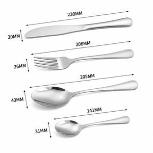 Stainless Steel Food Grade <b>Table</b> Spoon Dessert <b>Coffee</b> Salad Spoon Steak Knife Dinner Fork Tea Spoon Wholesale - Product Image 5