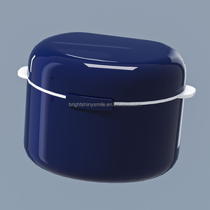 กล่องใส่รีเทนเนอร์แบบพกพา กล่องทำความสะอาดฟันปลอมแบบใส กล่องเก็บฟันปลอม กล่องใส่ฟัน - Product Image 4
