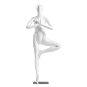 Maniquí <span class=keywords><strong>de</strong></span> Cuerpo Completo <span class=keywords><strong>de</strong></span> Fibra <span class=keywords><strong>de</strong></span> Vidrio <span class=keywords><strong>para</strong></span> Yoga y Deportes, Modelo Extensible con Piernas Cruzadas - Product Image 6