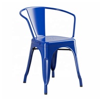 Chaise en métal de cuisine argentée nouveau Design Solution de sièges colorés d'extérieur pour cafés salles de bains ateliers de caves à vin