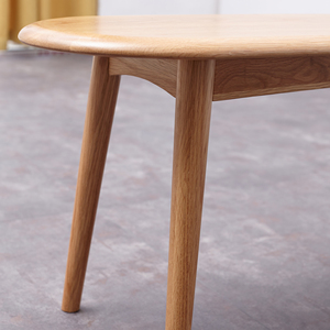 Oak Wood Dining Bench <b>Table</b> For Living Room Modern Minimalist Design - Product Image 6
