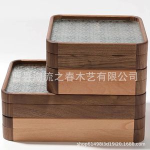 Caja de madera de estilo chino para frutas secas, caja de almacenamiento transfronteriza, plato de frutas para el hogar, caja de almacenamiento de aperitivos, caja de madera para frutos secos - Product Image 2