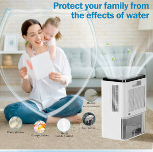 2025 Trending Customized Color 2500ml Portable Smart Mini Refrigerative <b>Dehumidifier</b> Adjustable Humidistat Quiet 40dB for Home - Product Image 4