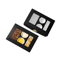 Boîte à poulet frit personnalisée avec logo imprimé, porte-gobelet à sauce, fenêtre transparente, emballage à emporter pour restaurant, boîte en papier