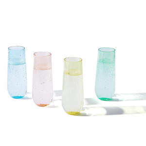 Copas de Champán sin Tallo de Plástico de 9 oz, Irrompibles, para Prosecco, Vino, Cócteles, Bodas, Restaurantes, Hechas en Vietnam - Product Image 6