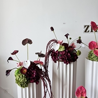 Décoration d'Hydrangea Vert pour Événement Révélation de Sexe Fleur Artificielle Calla Lily Centre de Table Mariage Décoration de Table