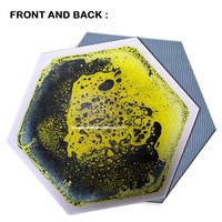 Tapis de sol sensoriel liquide hexagonal 3D unisexe Jouet éducatif à ramper pour les enfants de 2 à 4 ans