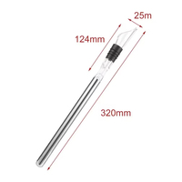 Bâtonnet refroidisseur de vin portable en acier inoxydable 3-en-1, tige de refroidissement pour vin, bâtonnet de refroidissement pour bière et boissons, accessoires de bar pour boissons glacées