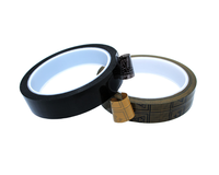 Ruban haute température PET antistatique à grille noire avec isolation de puissance 6-9 Papier et film adhésif ESD à double résistance