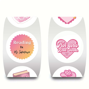 500Pcs cuộn màu hồng Đọc Sách Giấy sticker cho Rose Cảm ơn bạn nhãn kỳ nghỉ sinh nhật đám cưới phong bì trang trí - Product Image 2