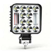 4 Zoll Quadratisches LED-Arbeitslicht Stroboskop-Warnleuchte Offroad-Ingenieur-Assistentenlampe