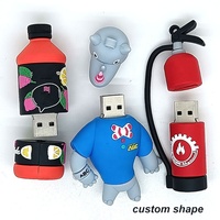 Clé USB personnalisée professionnelle en forme de stylo, clé USB 2.0 3.0, disque en caoutchouc 2D 3D, mémoire USB, clé USB 16 Go 32 Go