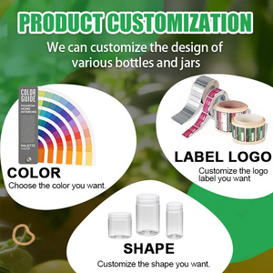 Tarro Cosmético a Precio de Fábrica, Dosenas de Plástico Personalizadas, Contenedor de Almacenamiento Multiusos, Tarros Cosméticos de Plástico - Product Image 5